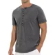 thumbnail image 4 of Playera Henley Casual Retro Manga Corta Para Hombre Algodón, 4 of 6
