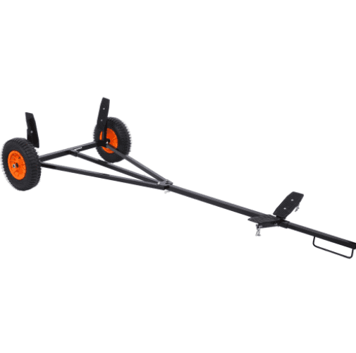 420lbs Capacity Boat Trailer Dolly, Adjustable Steel Kayak Motorboat Mover