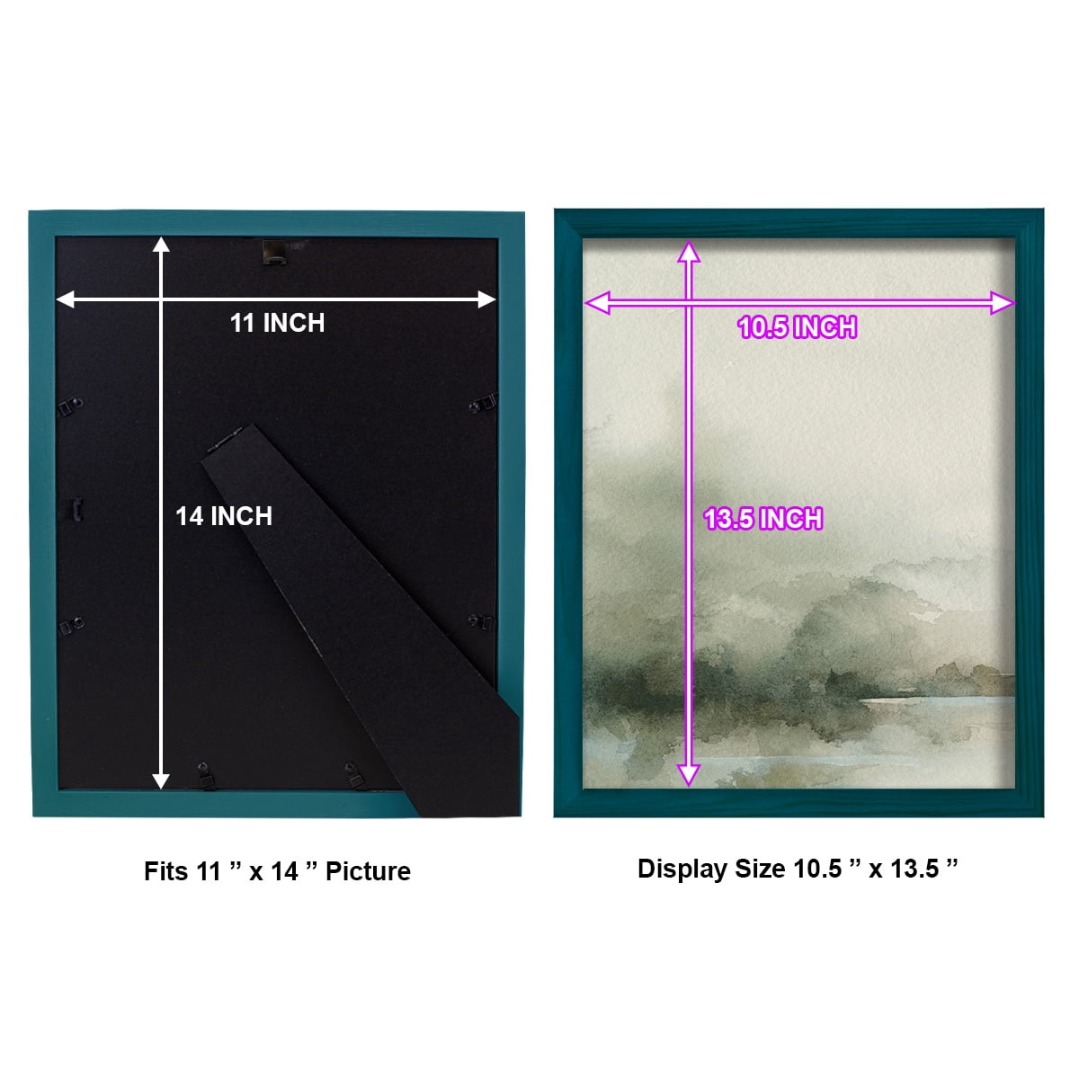 Heavy Fog I - Framed Print w/glass - Ocean Blue