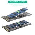 thumbnail image 3 of adaptateur M.2 NGFF à SATA Carte, M.2 NGFF SSD à 2,5 pouces adaptateur SATA 6 Gbps Installation Professionnelle Compacte Haute Précision pour Ordinateur, 3 of 7