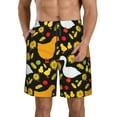thumbnail image 2 of Uemuo Farm Goose Pattern Men's Swim Trunks Hawaiian Beach Bathing Suit Swimsuits Beach Quick-Dry Shorts with Pockets-XX-Large, 2 of 9