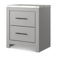 thumbnail image 2 of Signature Design by Ashley Cottonburg Contemporary 2 Drawer Nightstand, Light Gray/White, 2 of 7