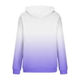 thumbnail image 4 of XFLWAM Womens Hoodie Sweatshirts Tie Dye Lightweight Long Sleeve Drawstring Pullover Tops with Pockets 2022 Spring Fall Tops Light Purple M, 4 of 5