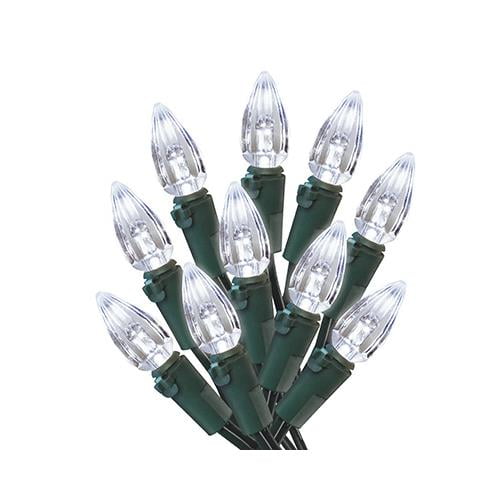 4770188A Christmas LED Light Set, C3, Cool White, 200Ct. Spool