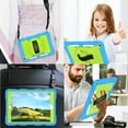 thumbnail image 2 of Allytech Shockproof Case for Apple iPad 9th 8th 7th Generation, iPad 10.2" 2021/2020/2019 Case, Rugged Shoulder Strap Rotating Stand Shoulder Strap Kids Friendly BumperCase - Blue, 2 of 7