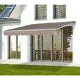 thumbnail image 3 of Outsunny 10 x 8 Manual Retractable Awning Sun Shade Shelter for Patio Deck Yard with UV Protection and Easy Crank Opening Beige, 3 of 3