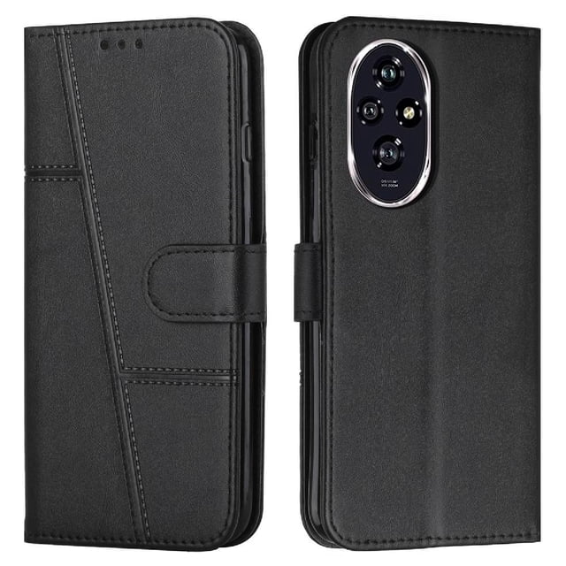 Funda Flip para FOXDOCK Honor 200 5G – Carcasa delgada y resistente a impactos con soporte para uso diario y profesional