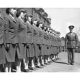 thumbnail image 2 of Drill Instructor With Uniformed Recruits At Marine Corps Women���S Reserve Officer���S Candidate School. Ca.1945., 2 of 2