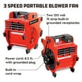 thumbnail image 2 of Powerbuilt 3 Speed Portable Blower Dryer Fan - 642259, 2 of 5