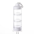 thumbnail image 1 of ziyahi Protein Three Layer Funnel Powder Container Storage Box Keychain for Storage Food - Grade for Gym Exercise and transparent, 1 of 6