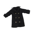 thumbnail image 2 of Ropa para figuras de acción a escala 1/12, gabardina para mujer, mini accesorio para fotos, muñeca. Negro, 2 of 9
