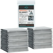 Emergency Blanket (12-Pack) for Emergencies- High Quality Material