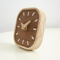 thumbnail image 2 of Black Walnut Solid Wood Small Table Clock Book Desktop Clock Silent Bedhead Clock Mini Small  Nordic Creative Decoration (A), 2 of 6