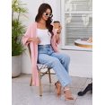 thumbnail image 5 of Ekouaer Robes for Women Knee Length Kimono Bathrobe Lightweight 3/4 Sleeve Sleepwear soft Loungewear with Pockets, 5 of 6