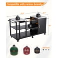 thumbnail image 2 of AKDSteel Table de Gril pour Bbq Style Gros Oeuf Vert, Station de Gril Extérieure en Métal Robuste avec Rangement, Compatible avec Gros Gros Oeuf Vert et Kamado Joe Classic, 2 of 9
