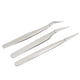 thumbnail image 4 of Pinzas para pestañas de 3 uds, pinzas para espinillas de acero inoxidable, pinzas extractoras de pestañas para salón en casa, 4 of 14