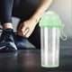 thumbnail image 2 of 600ml Portable Two Straws Water Bottle Dual Use Drink Cup for Outdoor Travel Sport ,Green, 2 of 5
