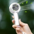 thumbnail image 5 of Qocolhg Handheld Fan with Light, Portable USB Rechargeable Fan with Lanyard, Lightweight Hand Held Mini Fans with LED Display and Speed Adjustment for Stylish Girl Women Kids Indoor Outdoor (Clear), 5 of 6