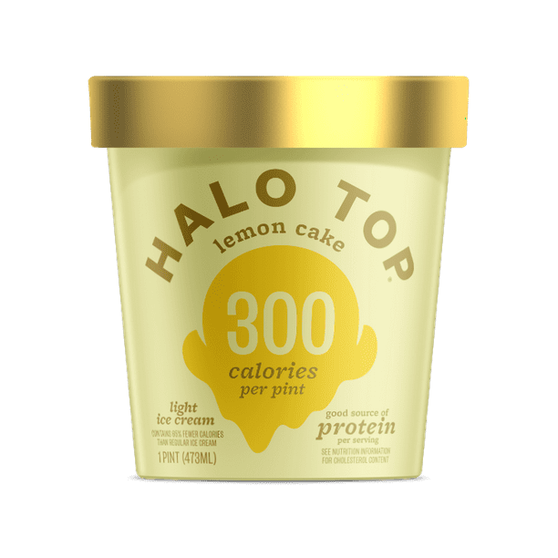 Halo Top Lemon Cake Light Ice Cream, 16 fl oz Walmart Halo Top Lemon Cake Light Ice Cream, 16 fl oz Walmart