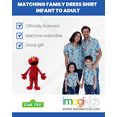 thumbnail image 5 of Sesame Street Elmo Cookie Monster Abby Cadabby Matching Family Hawaiian Button Down Shirt Infant to Little Kid, 5 of 5