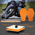 thumbnail image 2 of Motorcycle Back Protector Jackets Insert Back Protector Armor Motorbike Bike Riding Protection Pads Spine Anti-Fall, 2 of 3