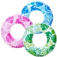 thumbnail image 1 of Anillos de natación con hojas tropicales JOYIN de Pool Floats para niños, 3 unidades, 1 of 6
