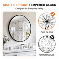 thumbnail image 4 of Mavora Max 26” Round Bathroom Mirror for Wall 2 pack Wall Mounted Vanity Mirror, Black, 4 of 8
