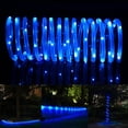 thumbnail image 2 of Morttic LED Rope Lights Battery Operated, 2 Pack Each 39Ft 100 LED Outdoor/Indoor Waterproof Fairy Lights, 8 Modes Dimmable/Timer Tube Lights with Remote for Garden Party Decoration Blue, 2 of 15