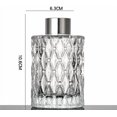 thumbnail image 3 of 150ML/5oz Clear Glass Diffuser Jars Essential Oil Diffuser Bottle with Silver Cap Home Decoration Fragrance Accessories for DIY Replacement Reed Diffuser Sticks Sets, 3 of 7