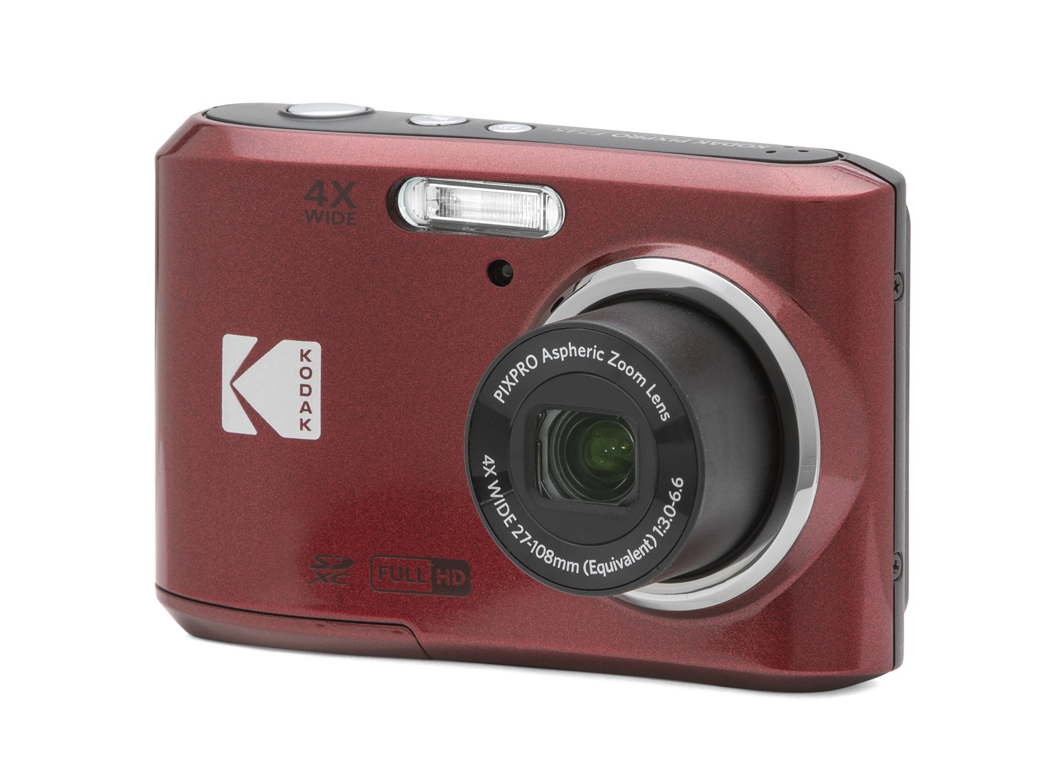Kodak PIXPRO FZ45 Digital Camera (Red) + Point & Shoot Camera Case + Sandisk 128GB SDXC Memory Card - image 3 of 8