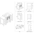 thumbnail image 6 of Blossom 48" Bathroom Vanity | Espresso | Ceramic Sink | Solid Wood | Double Side Cabinet | Freestanding, 6 of 8