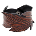thumbnail image 2 of Pulseras de material cuero de imitación para hombres vintage Brazaletes anchos Joyas Brazalete de muñeca negro Botón a hecho Brazalete de Fernando Pulsera de pulsera, 2 of 8