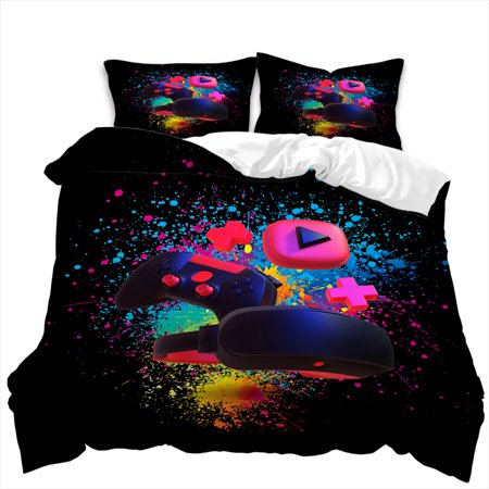 Hosima unique gamepad design for adults and children 3D digital printing duvet cover is not easy to fade, soft and comfortable duvet cover queen
