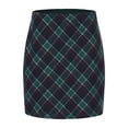 thumbnail image 2 of Lolmot Womens Plaid Flannel Skirts, Y2K Classic Fit High Rise Mini Skirt, Stretchy Pencil Skirts, Fall Winter Business Outfits, 2 of 9