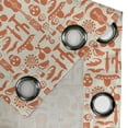 thumbnail image 5 of Ambesonne Mexican Grommet Curtain, Sombrero Skulls Culture, 50" x 63", Cream Orange, 5 of 6