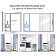 thumbnail image 4 of Sello de Ventana de Aire Acondicionado Portátil, Kit de Puerta Corredera Con Estructura de Cordón Bloquea la Lluvia al Calor para la Secadora, 4 of 7