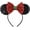 Red, variant on CLGIFT Christmas mouse Ears headband pick your color Holiday mouse Ears Christmas white mouse Ears