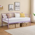 thumbnail image 1 of AKDSteel Metal Daybed With Steel Slat Support And Arched Headboard, Perfect For Living Room Or Bedroom, 1 of 7