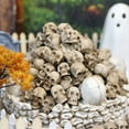 thumbnail image 6 of Eoozwa 40 PCS Halloween Mini Skull Heads Decoration, Resin Miniature Decorative Skulls Halloween DIY Resin Skeleton Head Figurines for Halloween Vase Filler Trick Toy Party Table Decor, 6 of 9
