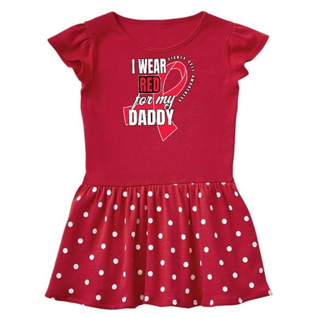 

Inktastic Sickle Cell Awareness I Wear Red For My Daddy Gift Baby Girl Dress