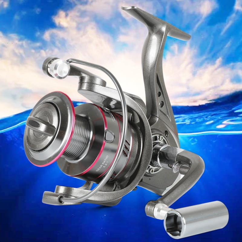 2000-6000 Series,5.2:1 Gear Ratio,26LB Max Drag,Shallow Spool,Spinning Fishing Reel,For Freshwater Saltwater