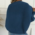 thumbnail image 7 of HongQid Women's Cropped Cardigan Sweaters Long Sleeve Shrug Open Front Cardigans for Women Trendy, 7 of 7