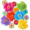 thumbnail image 3 of 12 flores de papel de seda para fiestas, telón de fondo, manualidades, adornos multifuncionales, decoración de pared para centros de mesa y oficina., 3 of 7