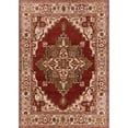thumbnail image 1 of Ahgly Company Indoor Rectangle Mid-Century Modern Brown Sand Brown Oriental Area Rugs, 8' x 12', 1 of 6