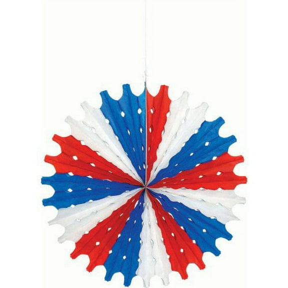 Patriotic Large Hanging Fan Decoration (1 per package)