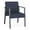 Castillo Batik, variant on Waterfall Reception Waiting Room Healthcare Guest Chair / Charcoal Steel / Blue