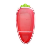 YIKA Tupperware Container Sliced Cheese Storage Container For Fridge Cheese Storage Containers With Lid Large Capacity Food Storage Container Cheese Fruit And Vegetable Storage Kitchen Storage Red