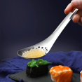 thumbnail image 4 of Set of 4 Caviar Spoons, Spherification Spoons, Stainless Steel Slotted Spoons, 4 of 5