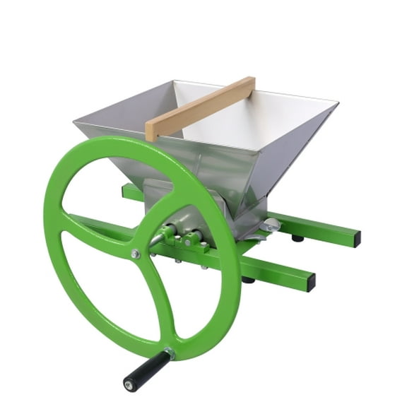 Donext 7L Manual Juicer Grinder – Portable Fruit Crusher with Wheel, Stainless Steel Fruit Scatter Pulper for Wine and Cider Pressing