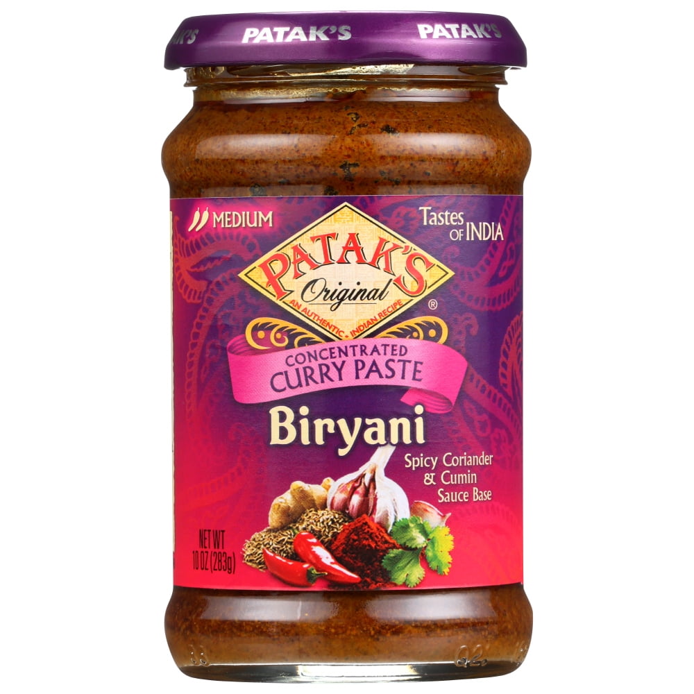 Pataks Curry Paste Concentrated Biryani Medium, 10 Oz